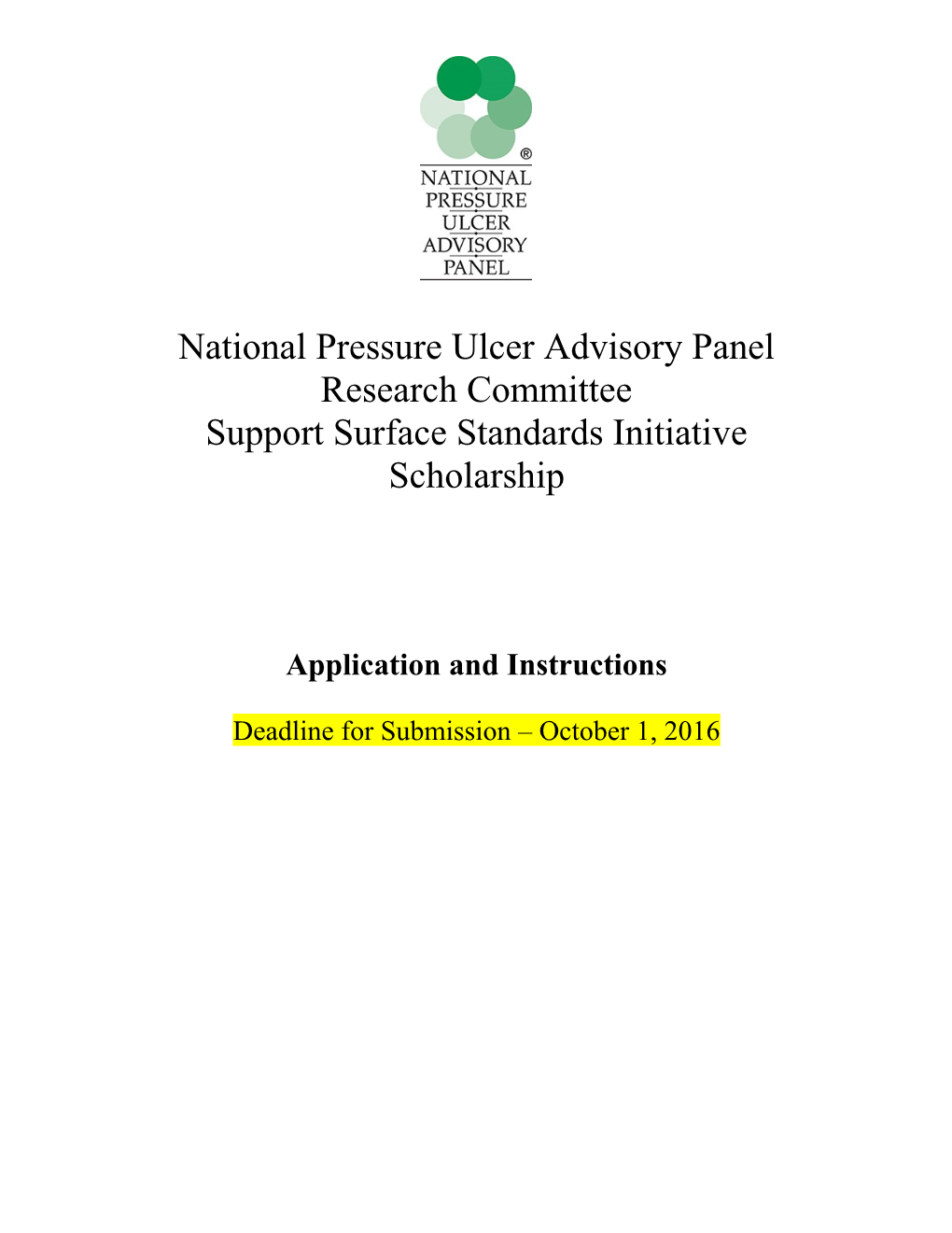 National Pressure Ulcer Advisory Panel