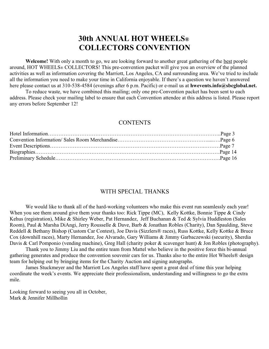 20Th Annual Hot Wheels Collectors Convention