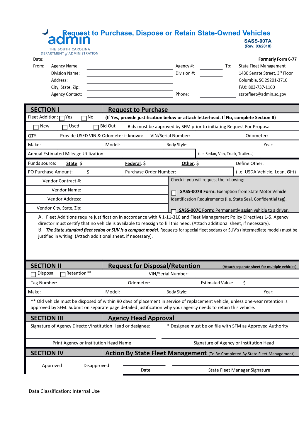 Data Classification: Internal Use s1