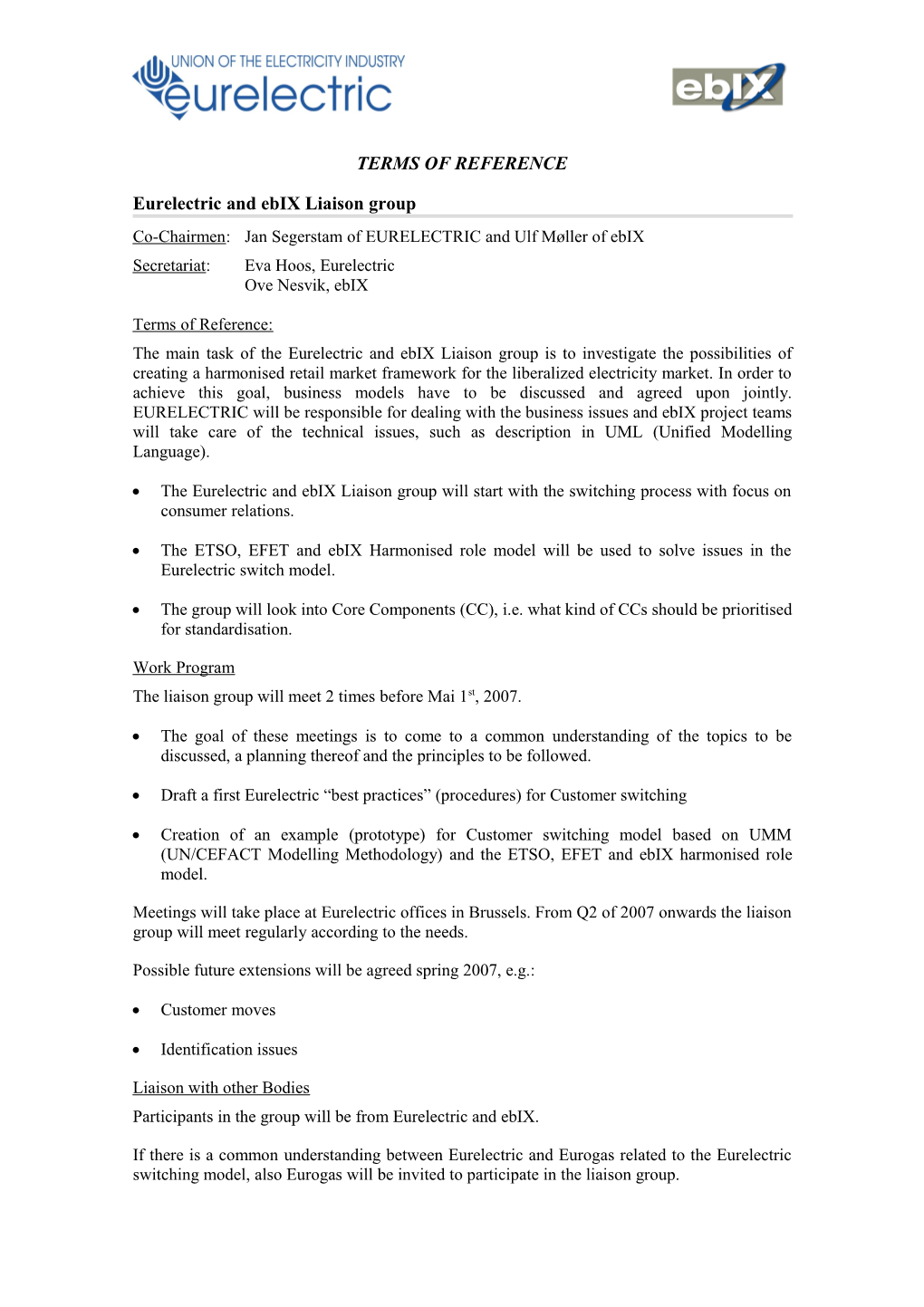 Markets Committee and Energy Policy and Generation Committee