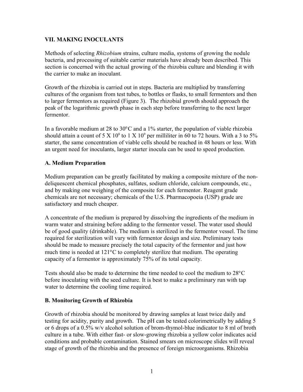 Vii. Making Inoculants