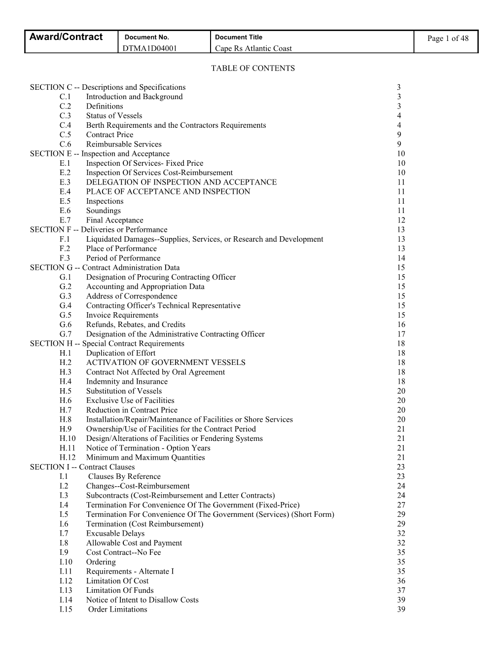 Table of Contents s246