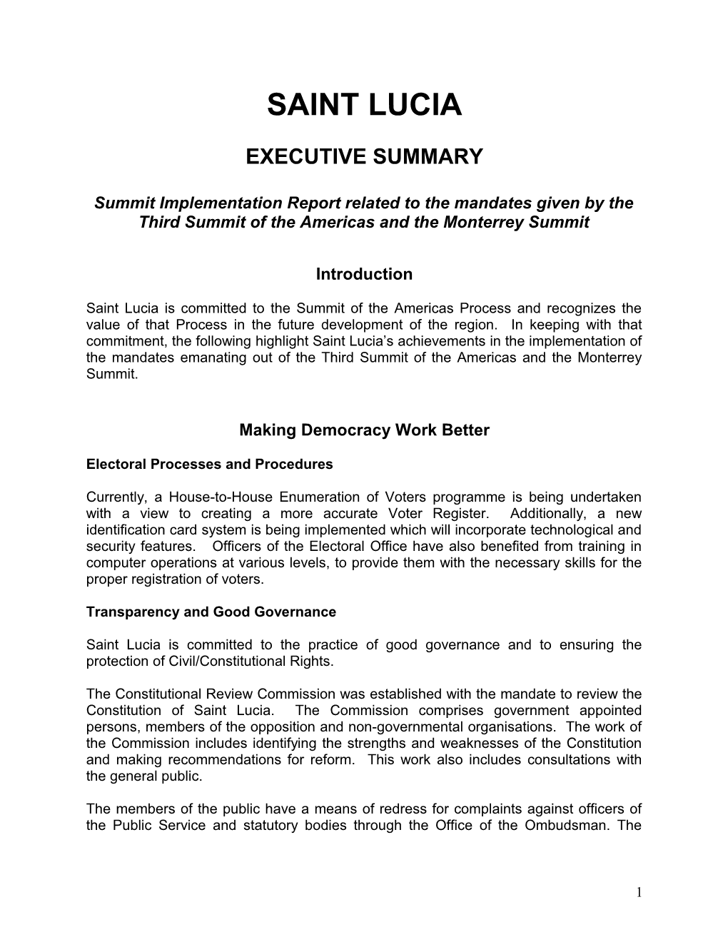 Executive Summary s18