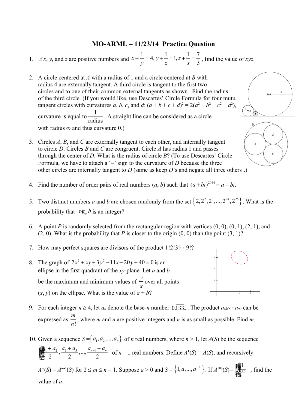 MO-ARML 11/23/14 Practice Question