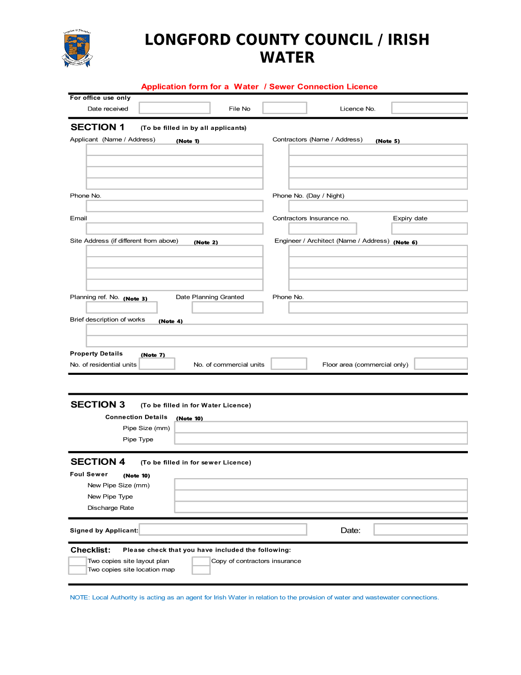 Form Should Be Completed by Applicant and Returned To