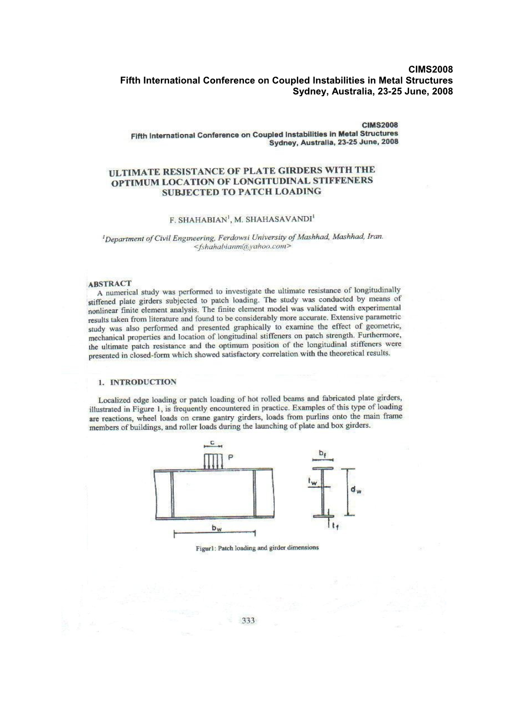 Ultimate Resistance of Plate Girders with the Optimum Location of Longitudinal Stiffeners