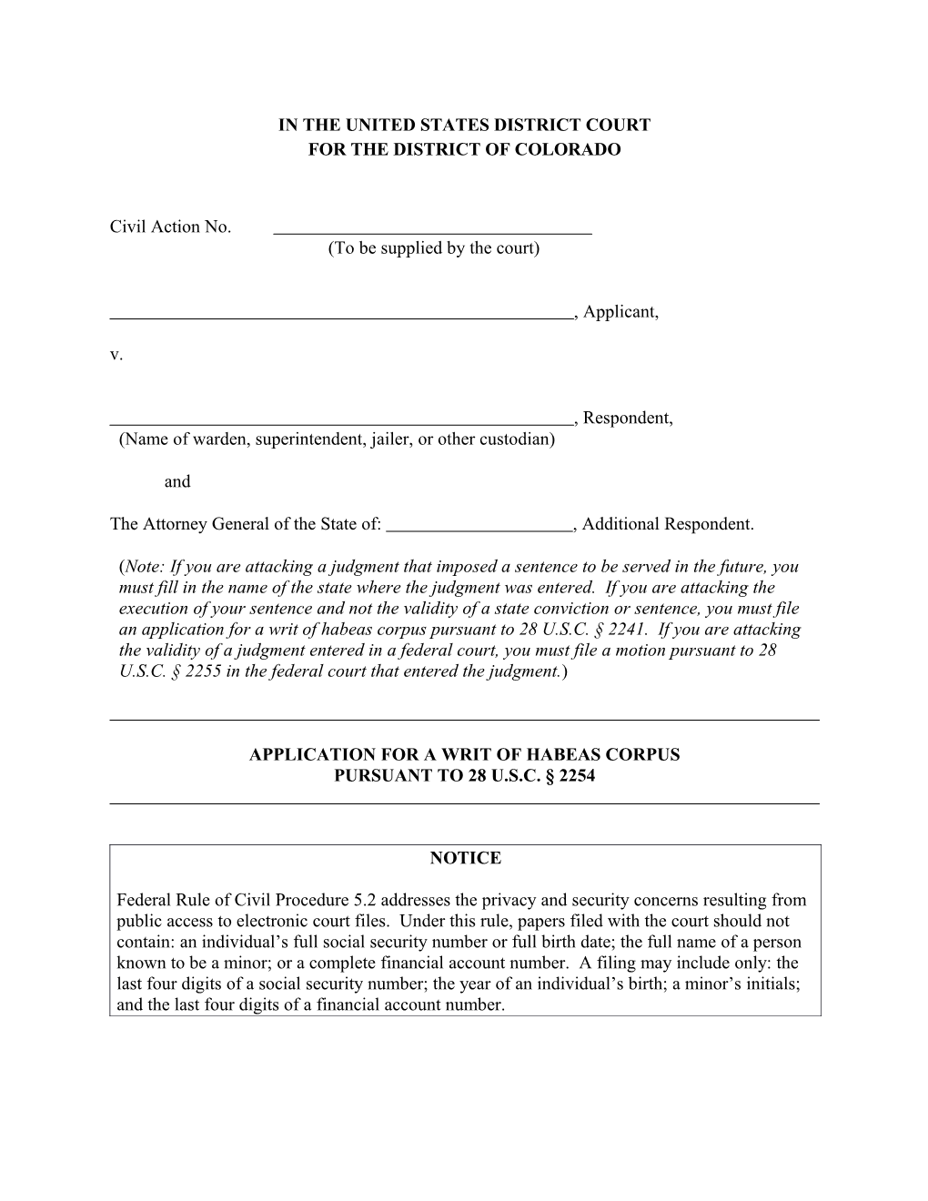 Prisoner Complaint Form