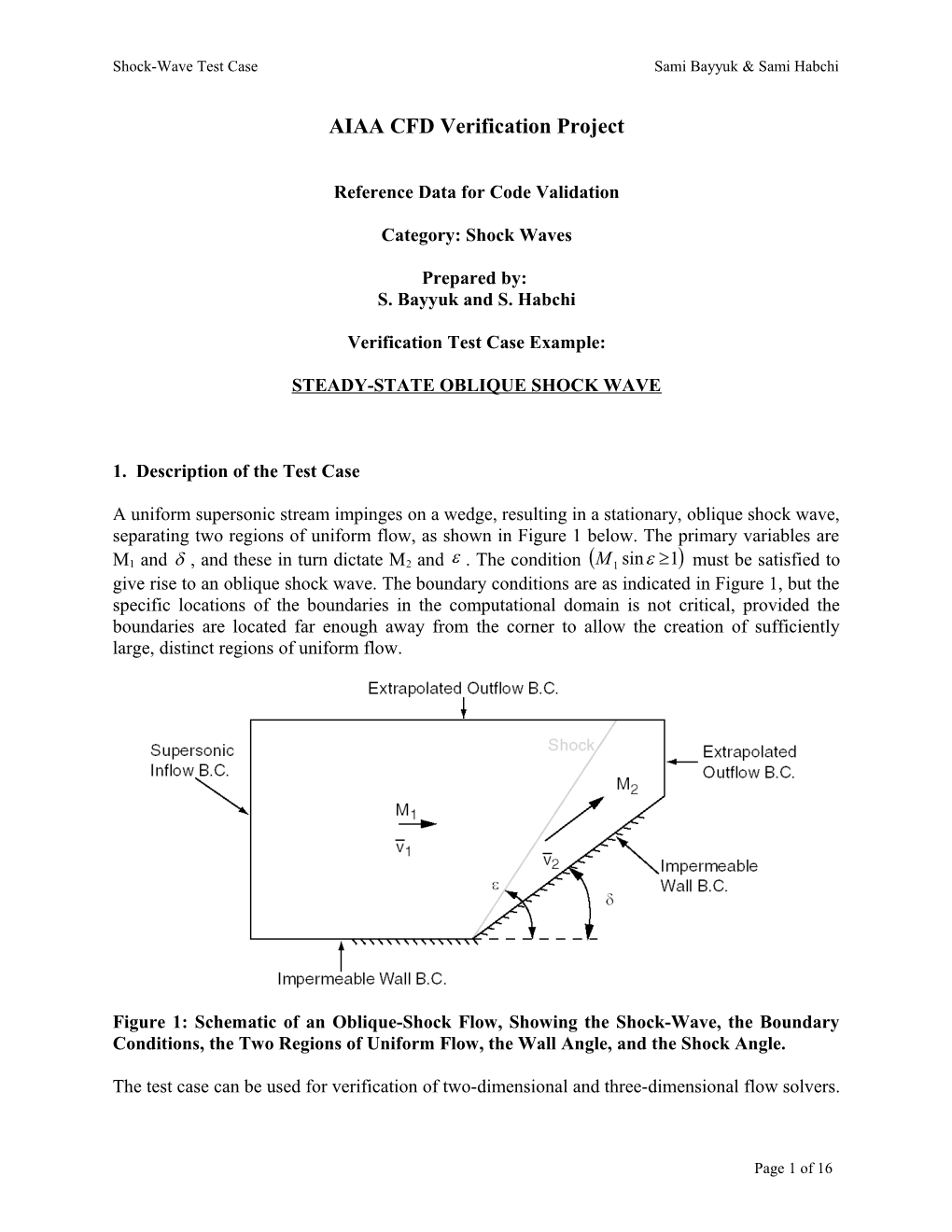 Oblique Shock Wave