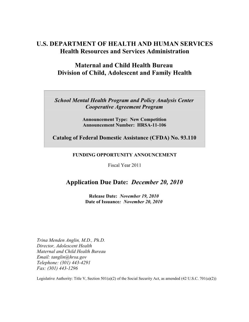 U.S. Department of Health and Human Services s12