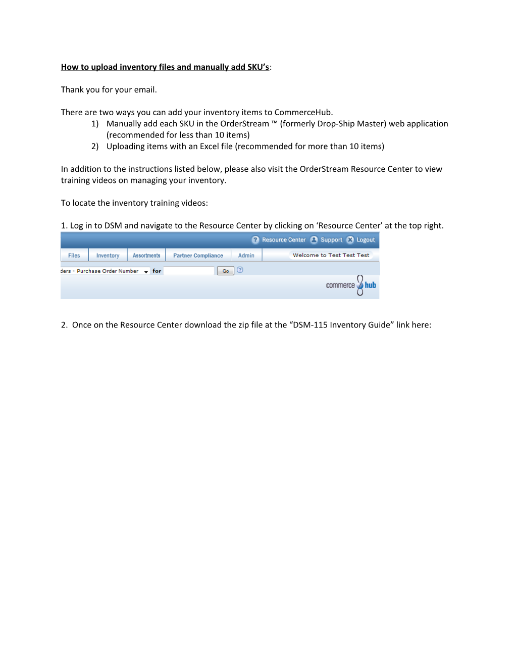 How to Upload Inventory Files and Manually Add SKU S