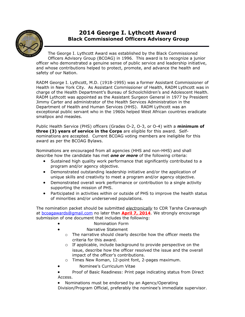 Black Commissioned Officers Advisory Group