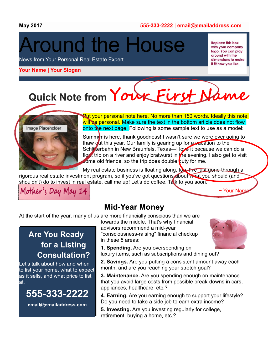 Quick Note from Your First Name