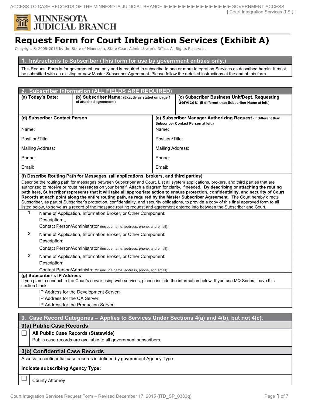 Request Form for Court Integration Services s1