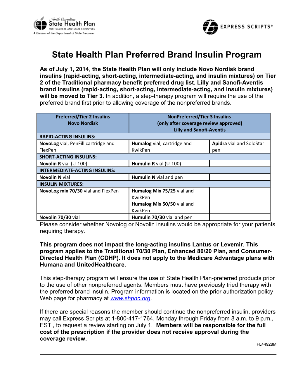 North Carolina State Health Plan Allergy Treatment Prior Authorization Program