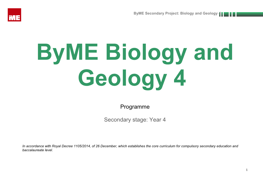 Byme Biology and Geology 4