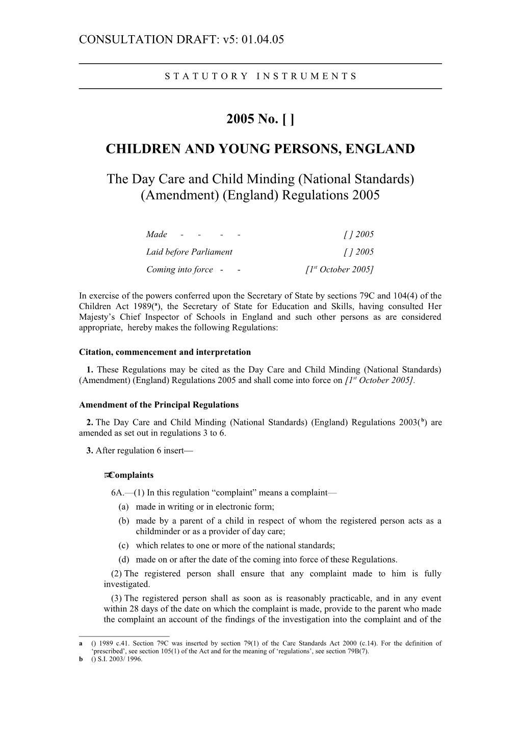 Children and Young Persons, England