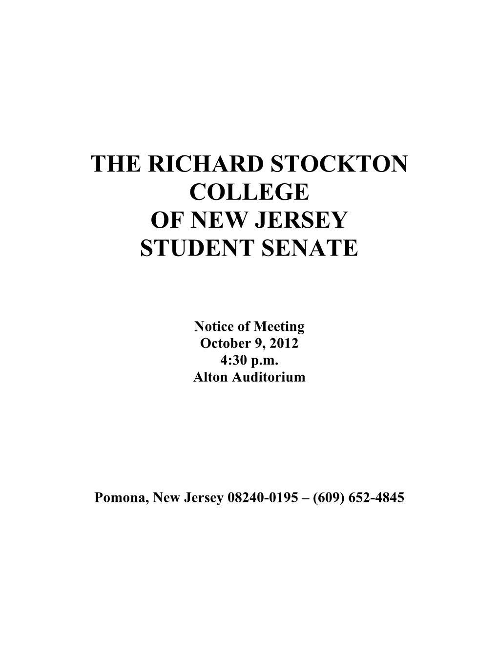The Richard Stockton College s3