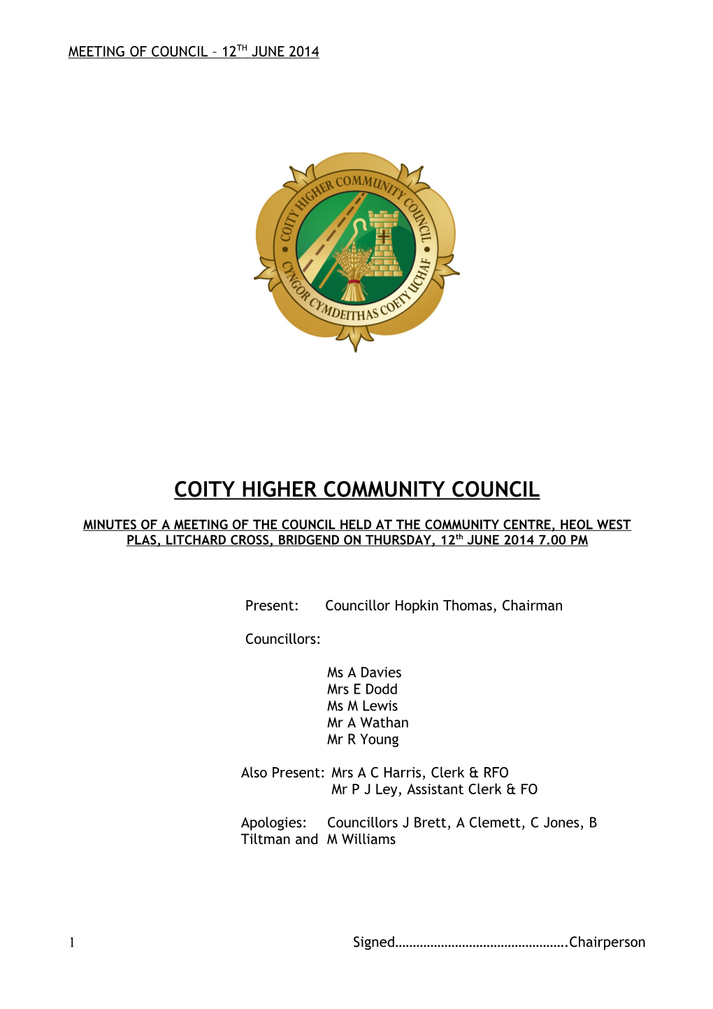 Coity Higher Community Council