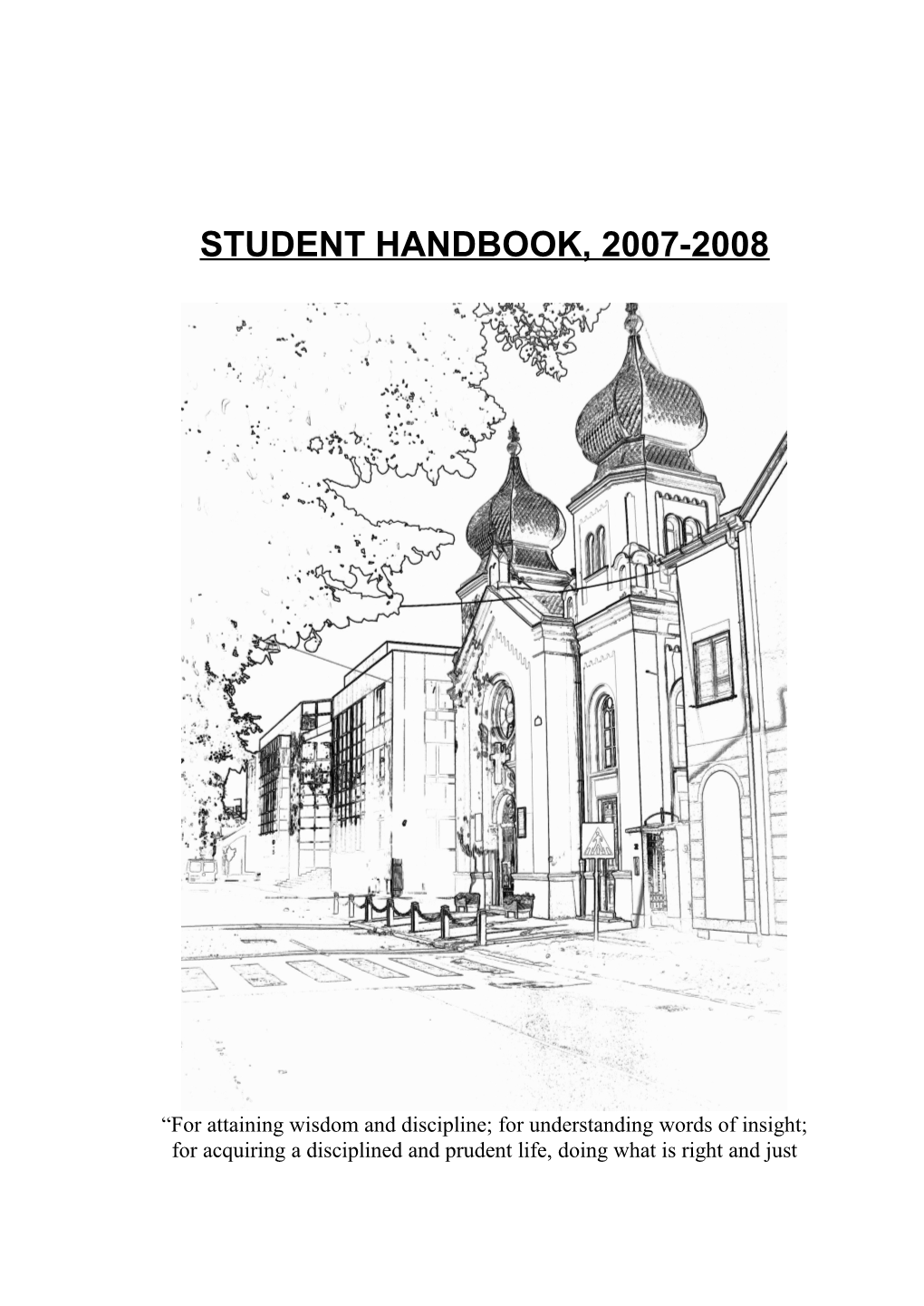 Student Handbook, 2007-2008