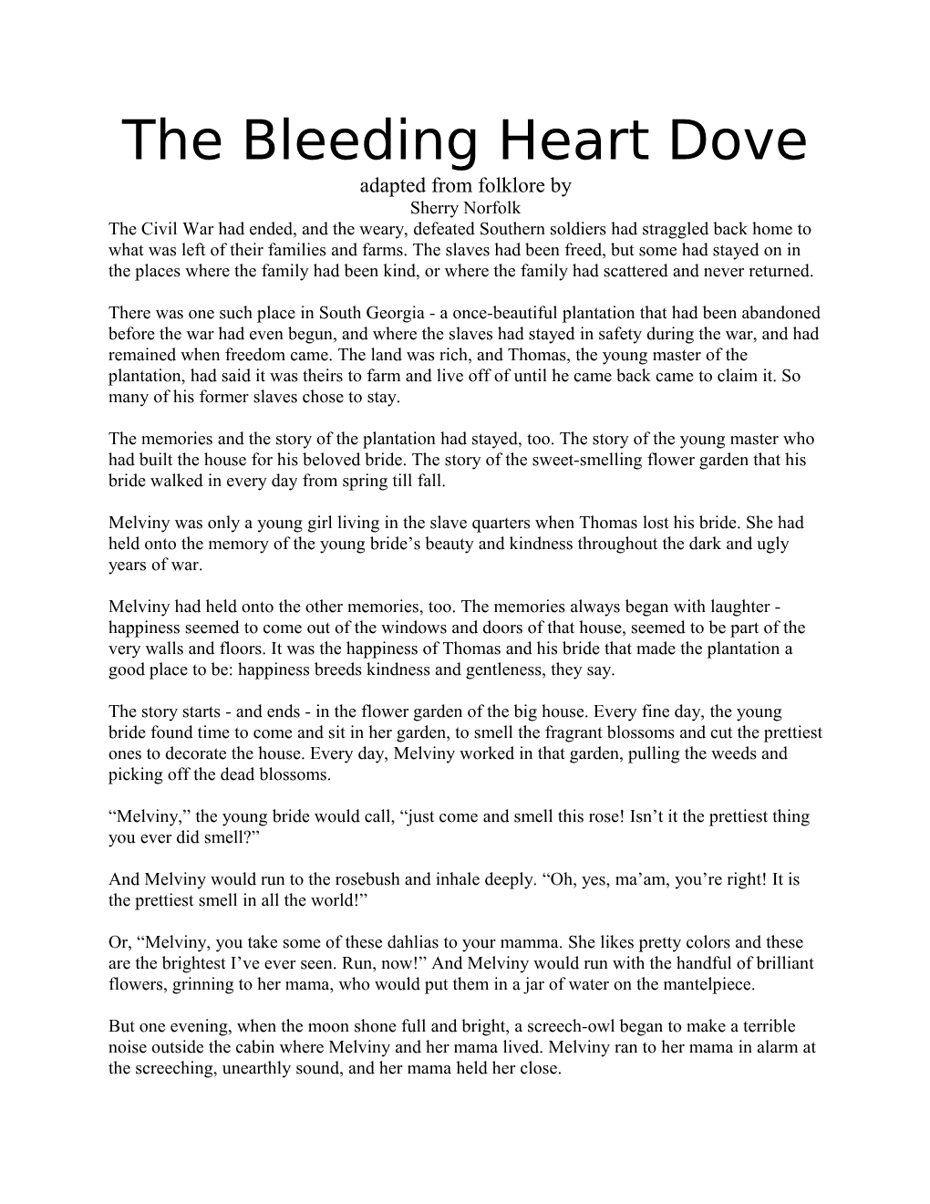 The Bleeding Heart Dove