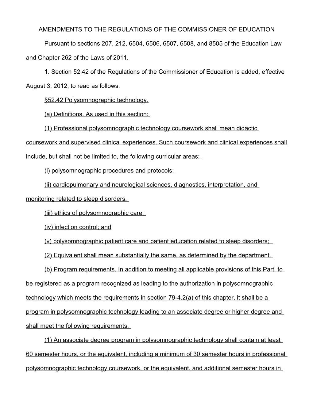 Regulations of the Commissioner Subpart 79-4 Respiratory Therapy and Respiratory Therapy