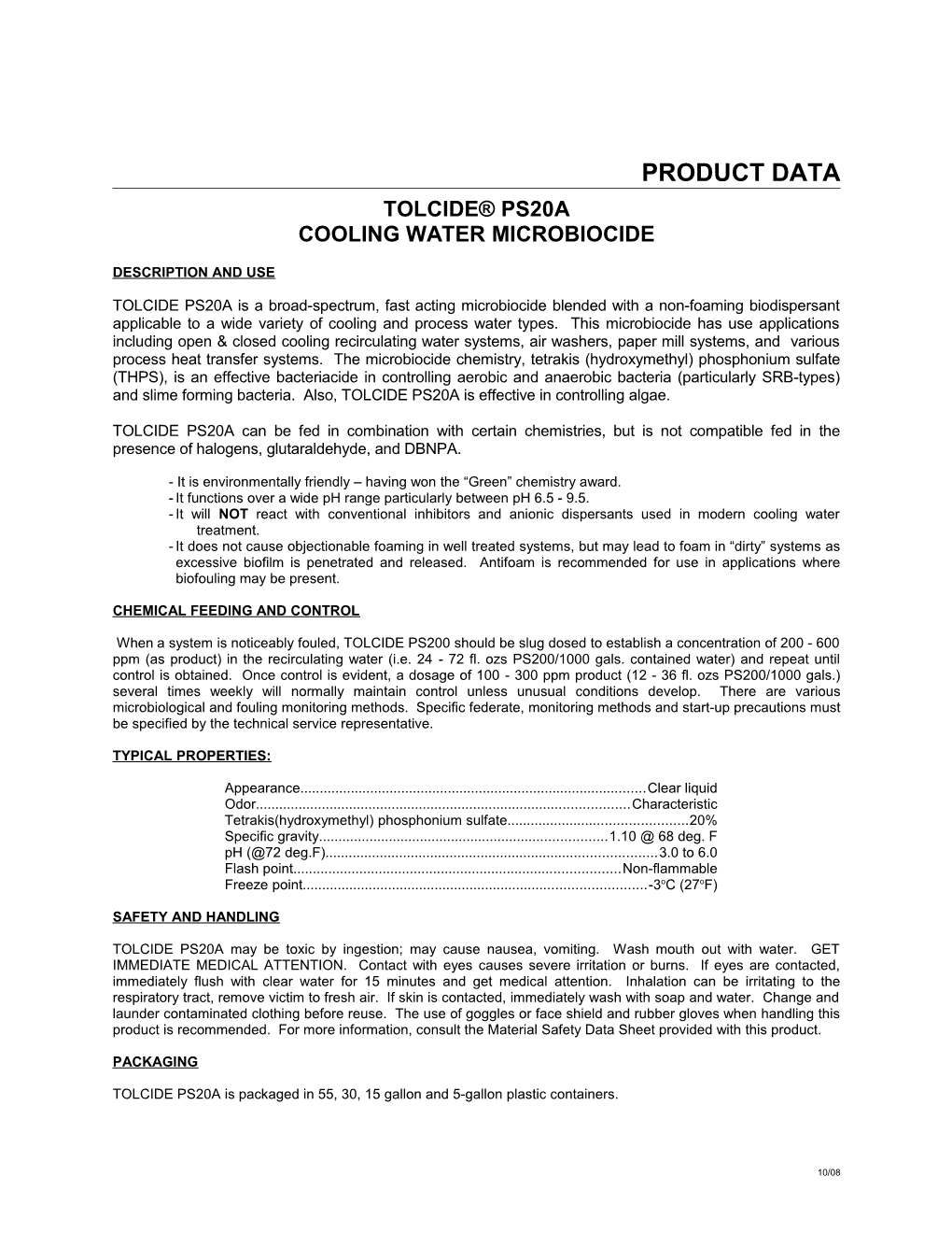 Cooling Water Microbiocide