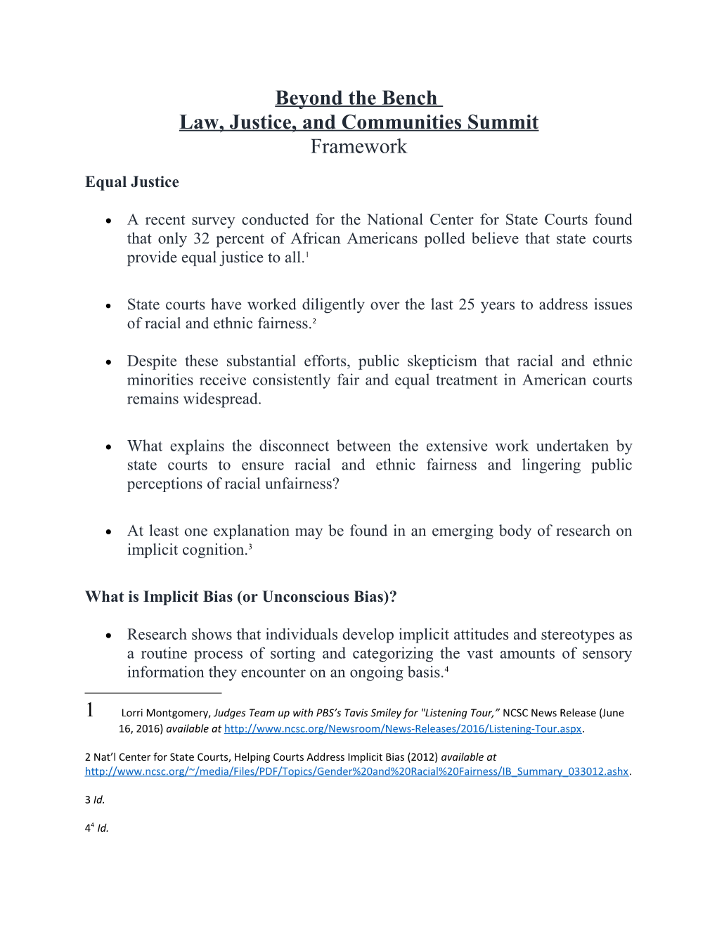 Law, Justice, and Communities Summit