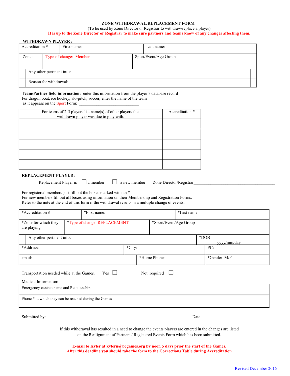 Bcsgs In-Zone Withdrawal/Replacement Form