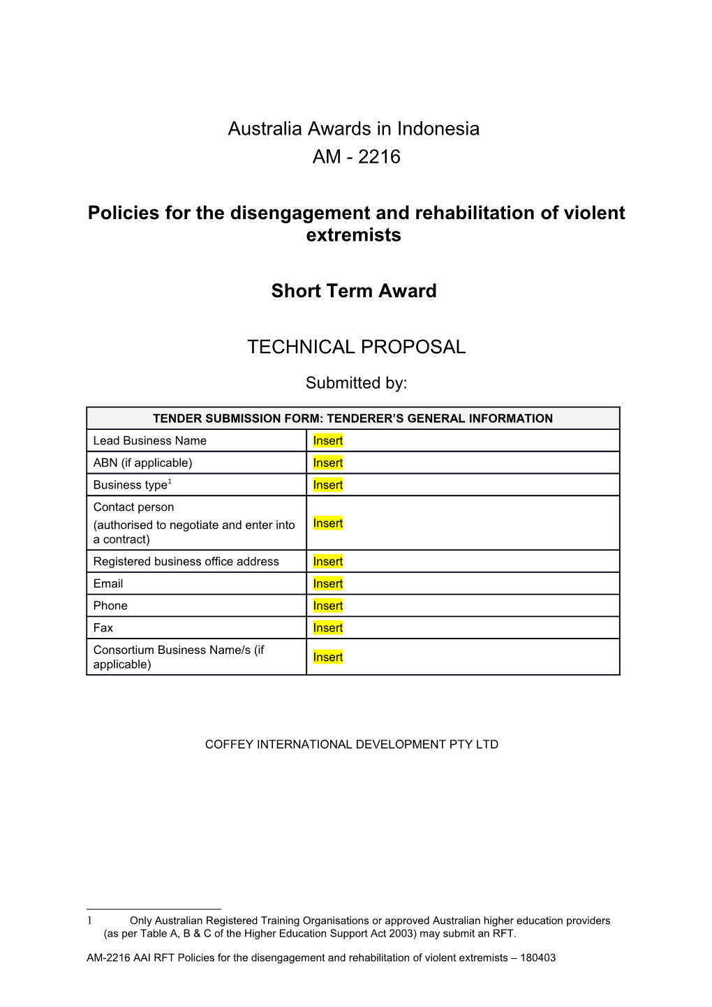 Policies for the Disengagement and Rehabilitation of Violent Extremists