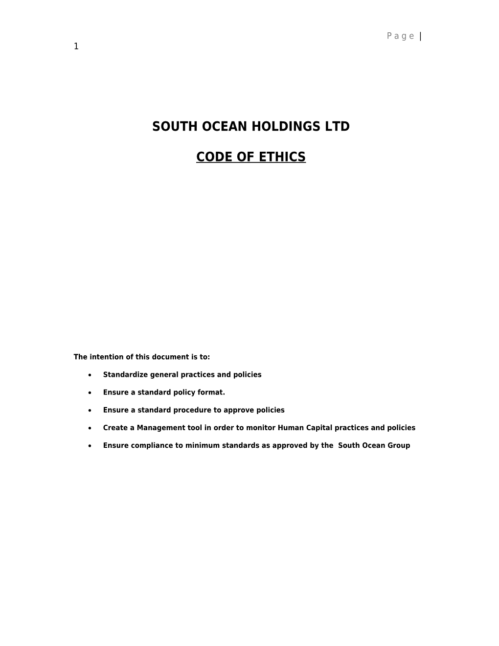 South Ocean Holdings Ltd