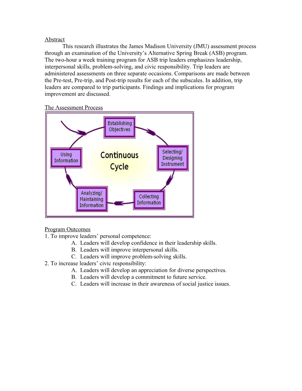 1. to Improve Leaders Personal Competence