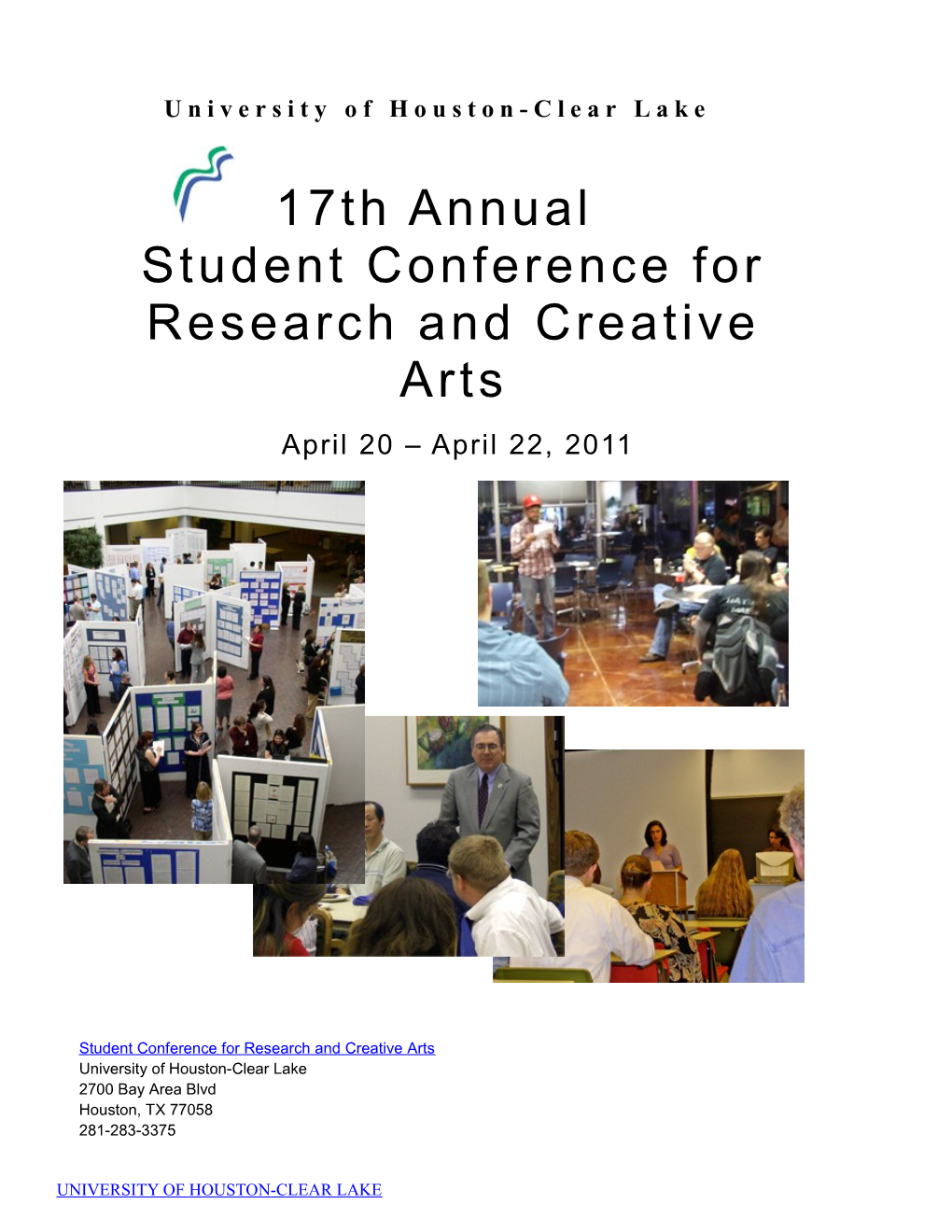 17Th Annualstudent Conference for Research and Creative Arts