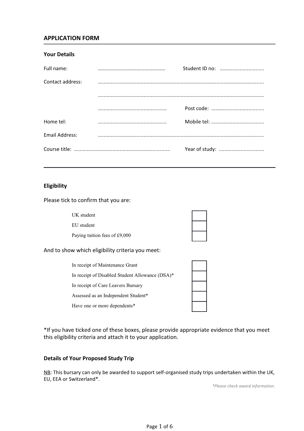 Standard Document Template (Up to 5 Pages)