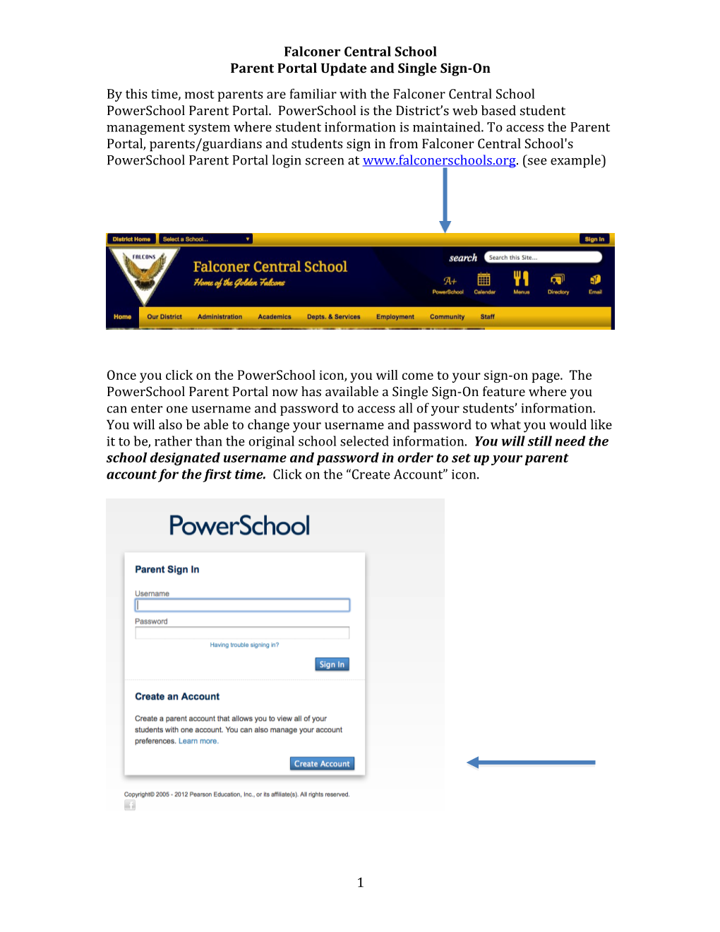 Parent Portal Update and Single Sign-On