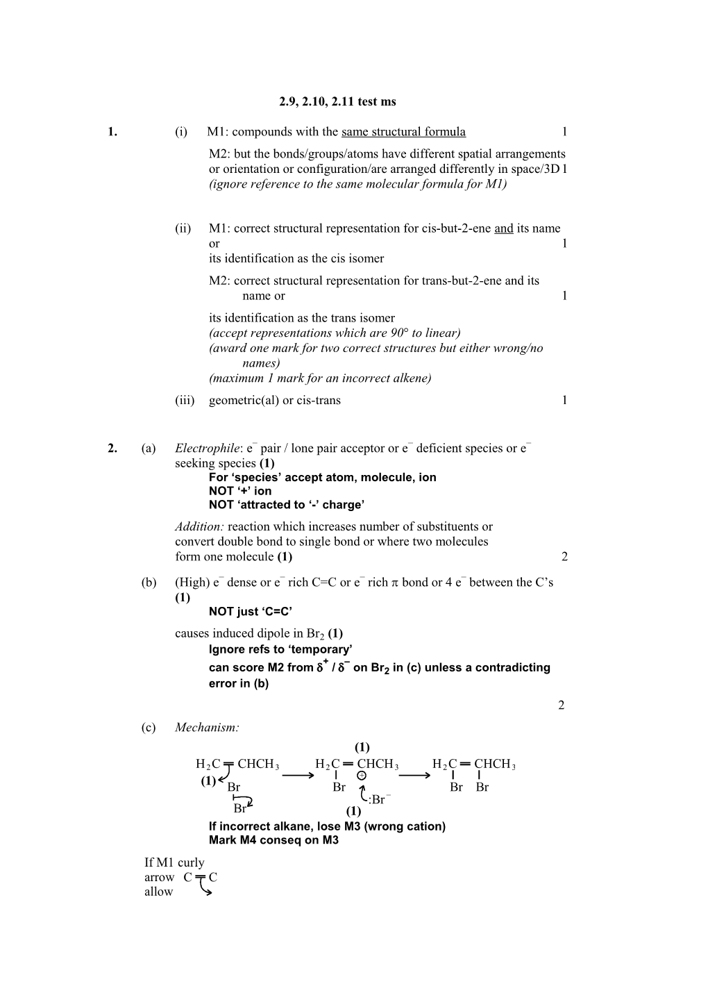 1. (I) M1: Compounds with the Same Structural Formula 1