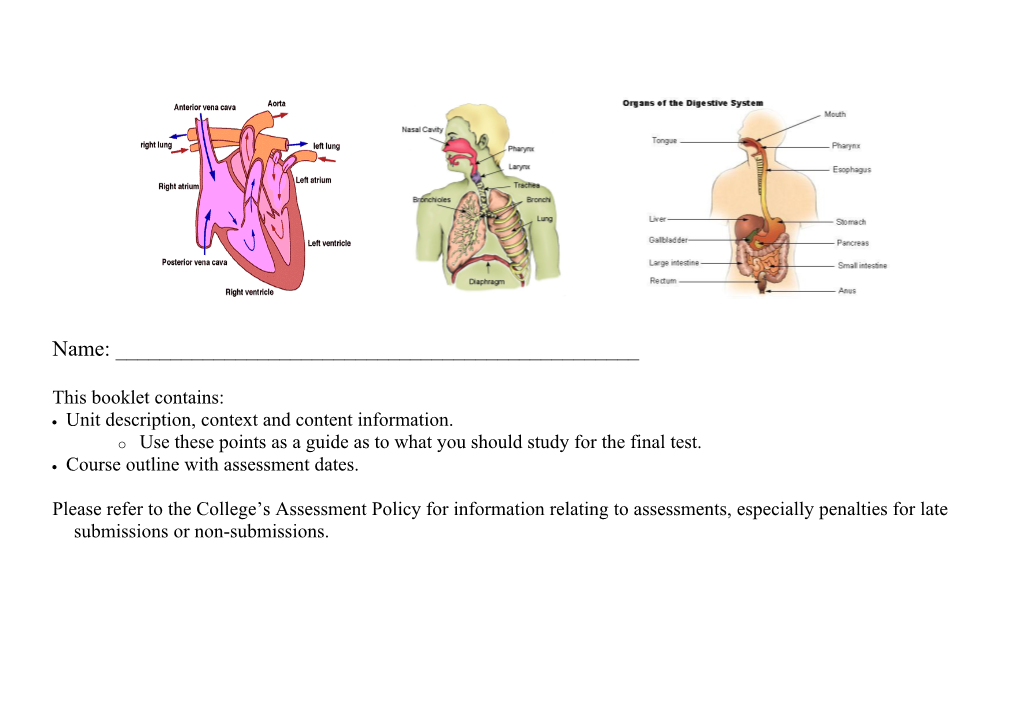 Unit Description, Context and Content Information