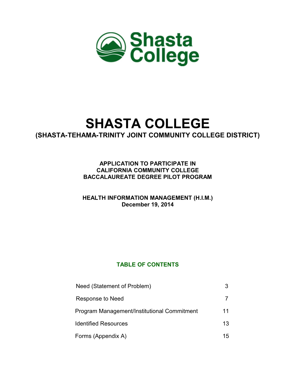 Shasta-Tehama-Trinity Joint Community College District