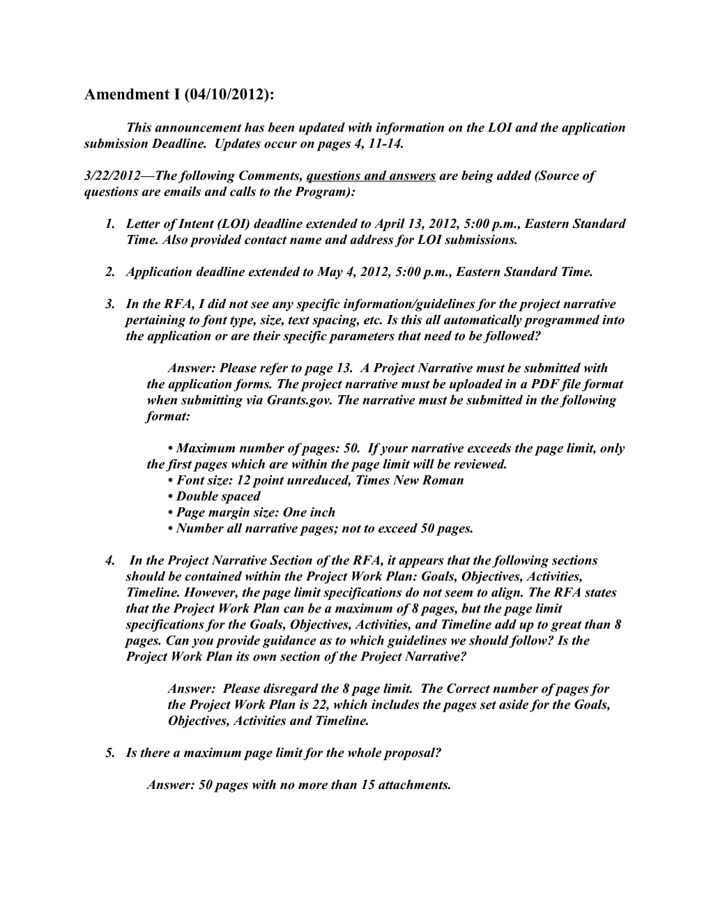 Submission Checklist to Accompany First Submission of Rfa/Pa Non-Research Announcement s4