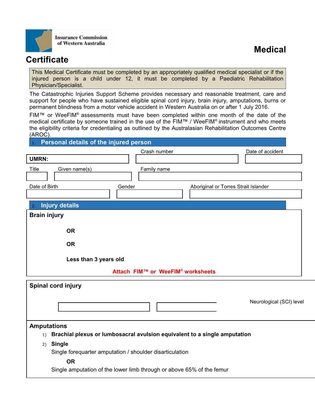 Medical Certificate