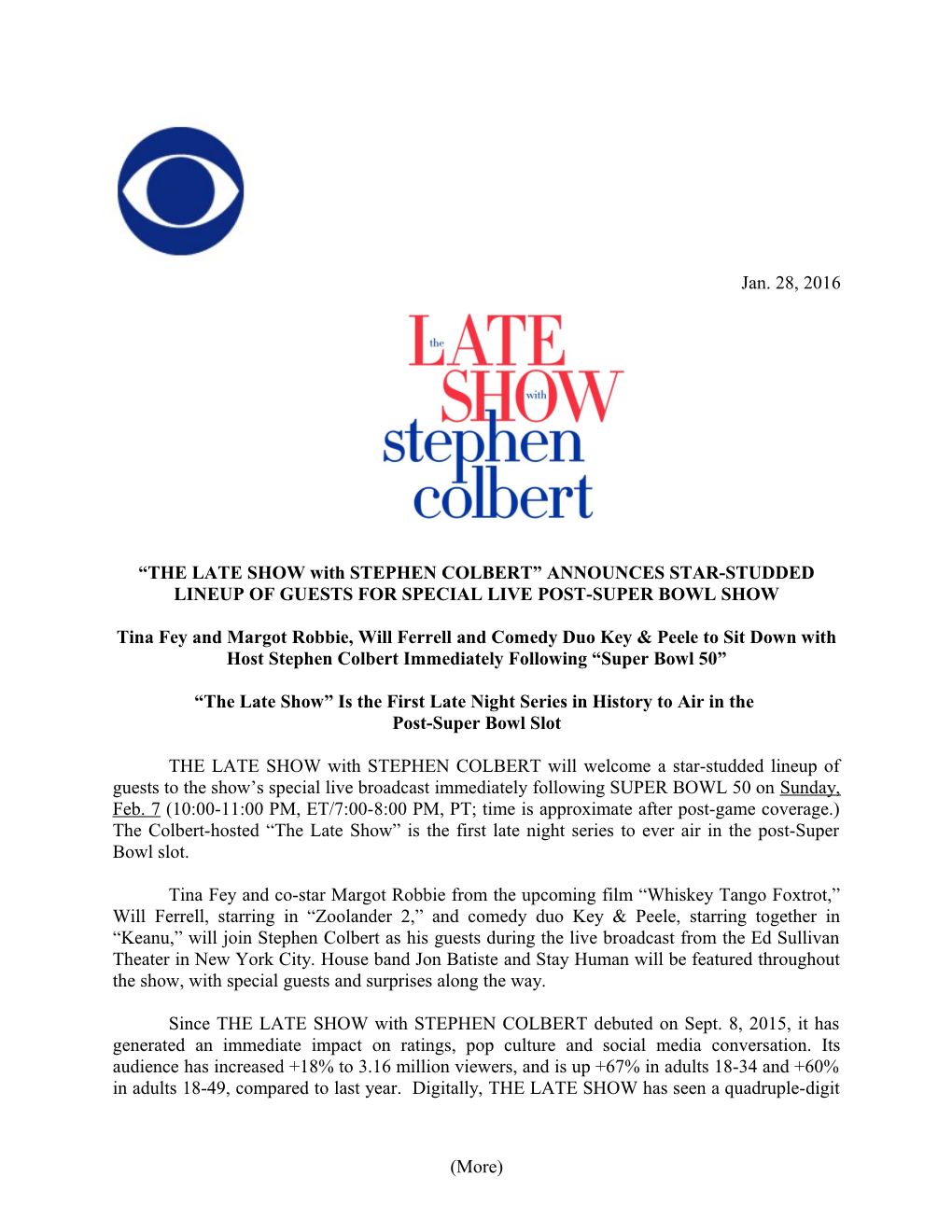 The Late Show Is the First Late Night Series in History to Air in The