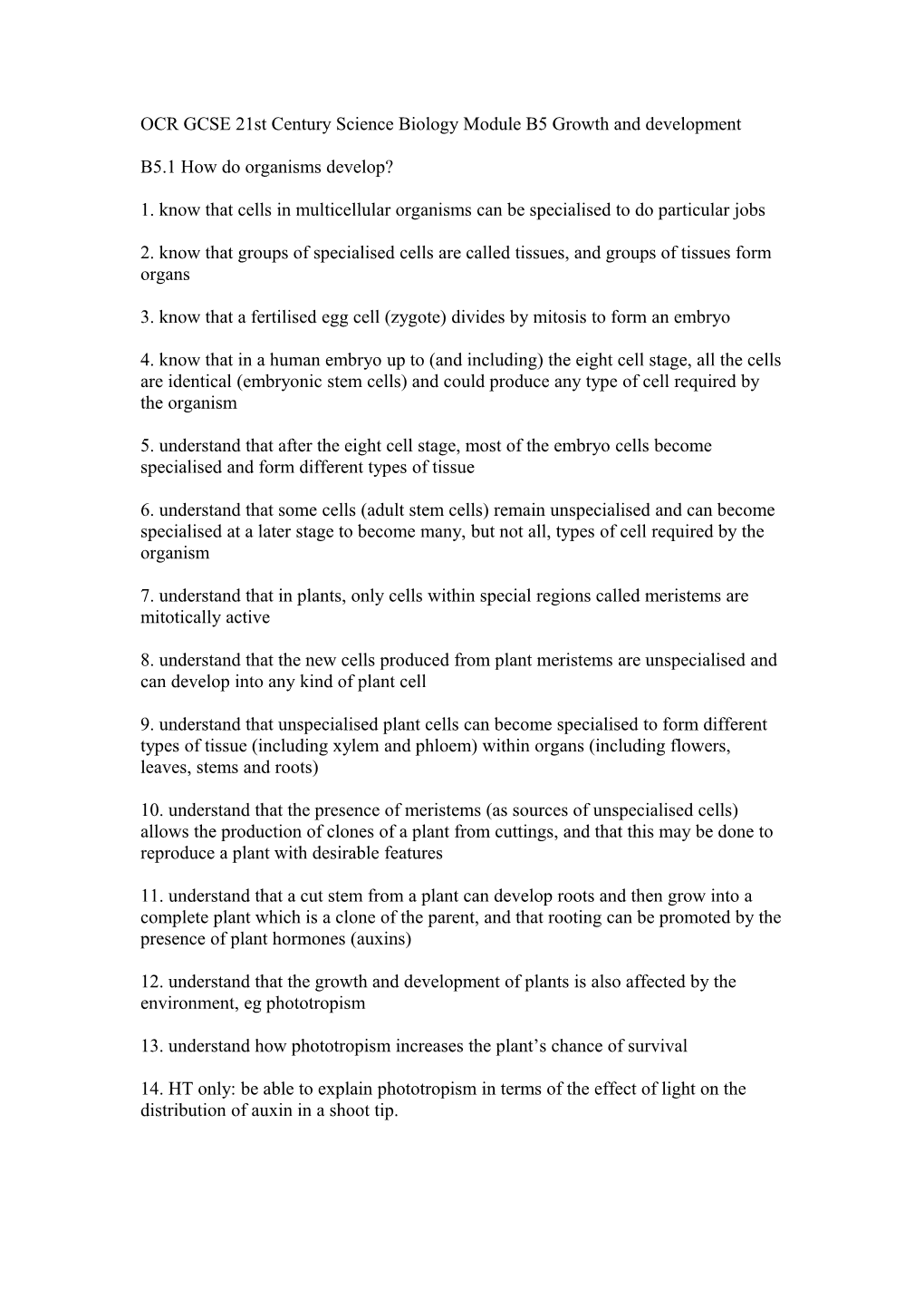 OCR GCSE 21St Century Science Physics Module P5 Electric Circuits