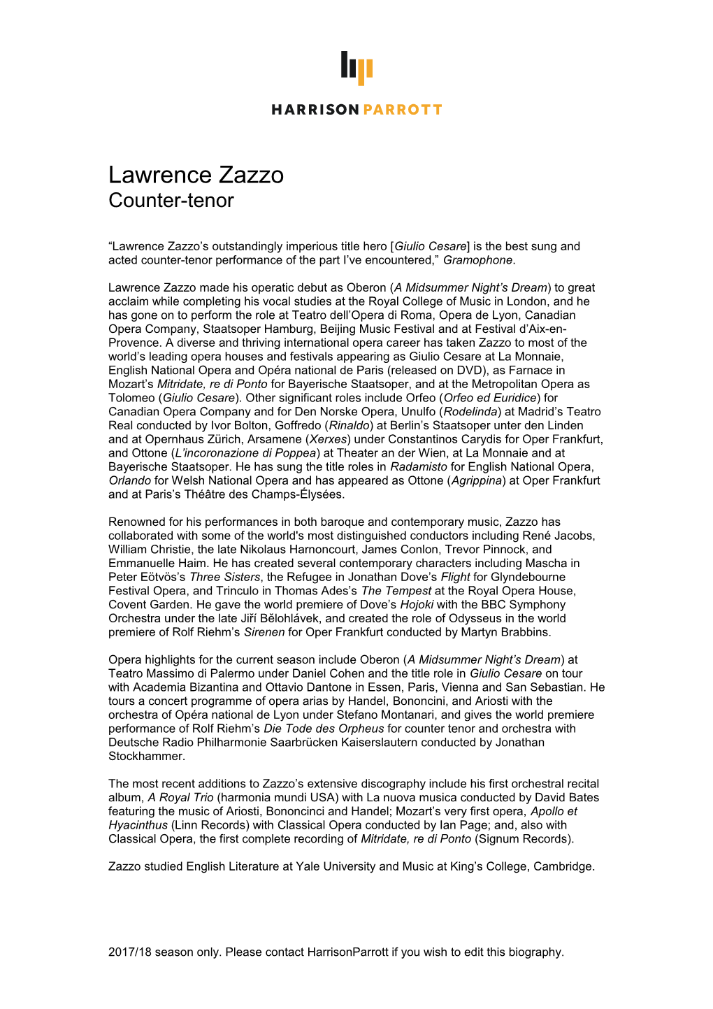Lawrence Zazzo