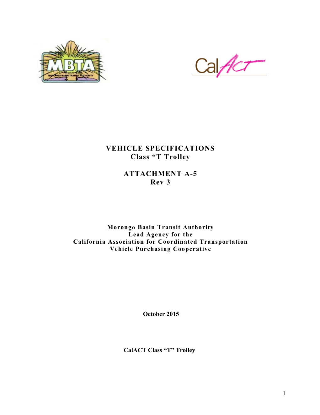 Hometown Trolley Specifications