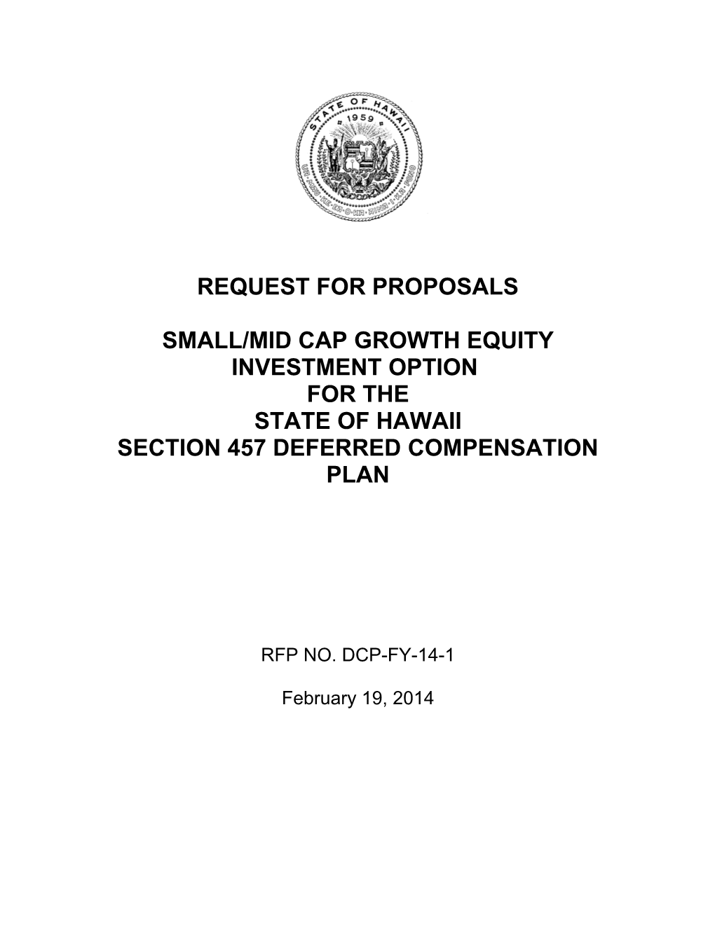 Request for Proposals s12