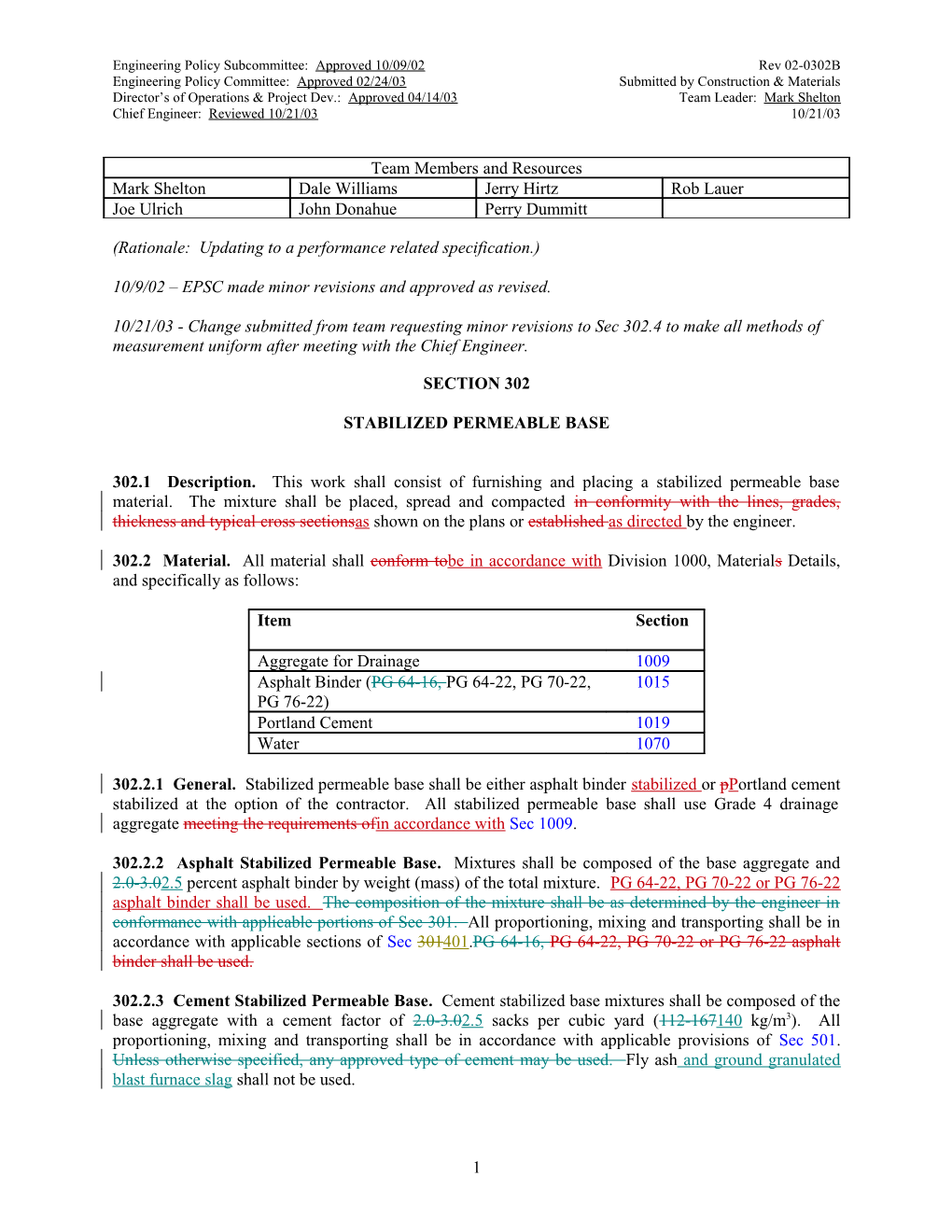 10/9/02 EPSC Made Minor Revisions and Approved As Revised