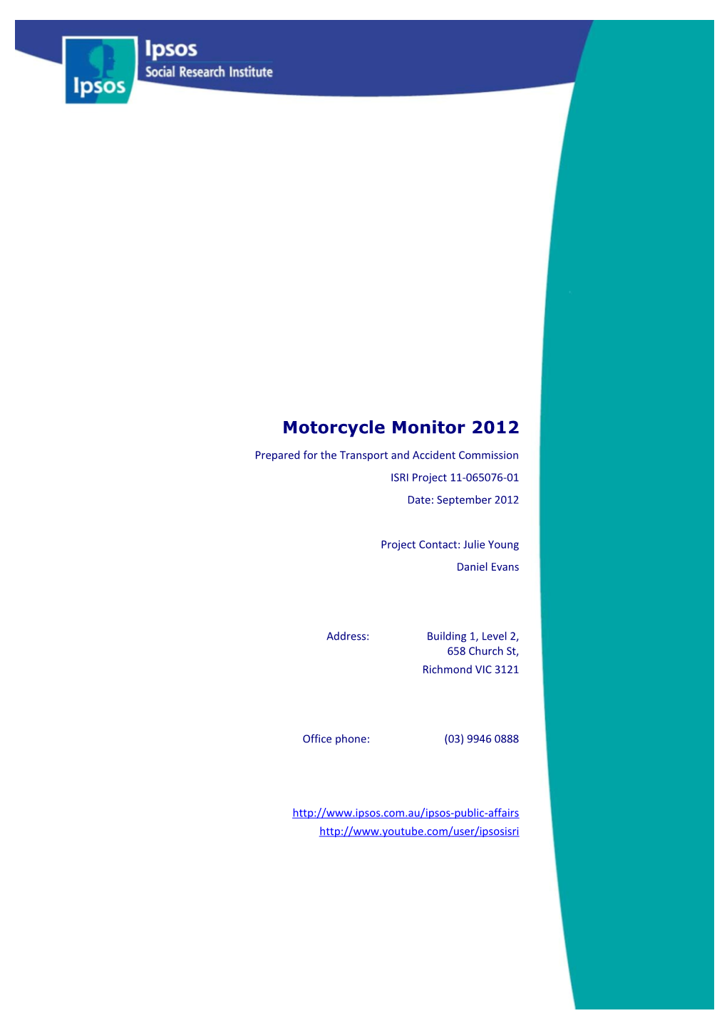 Motorcyclemonitor 2012 Report of Findings 10102012 EXECSUM