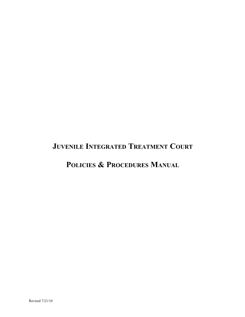 Integrated Treatment Court