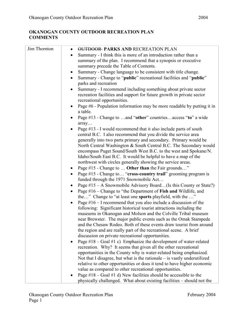 Okanogan County Outdoor Recreation Plan 2004