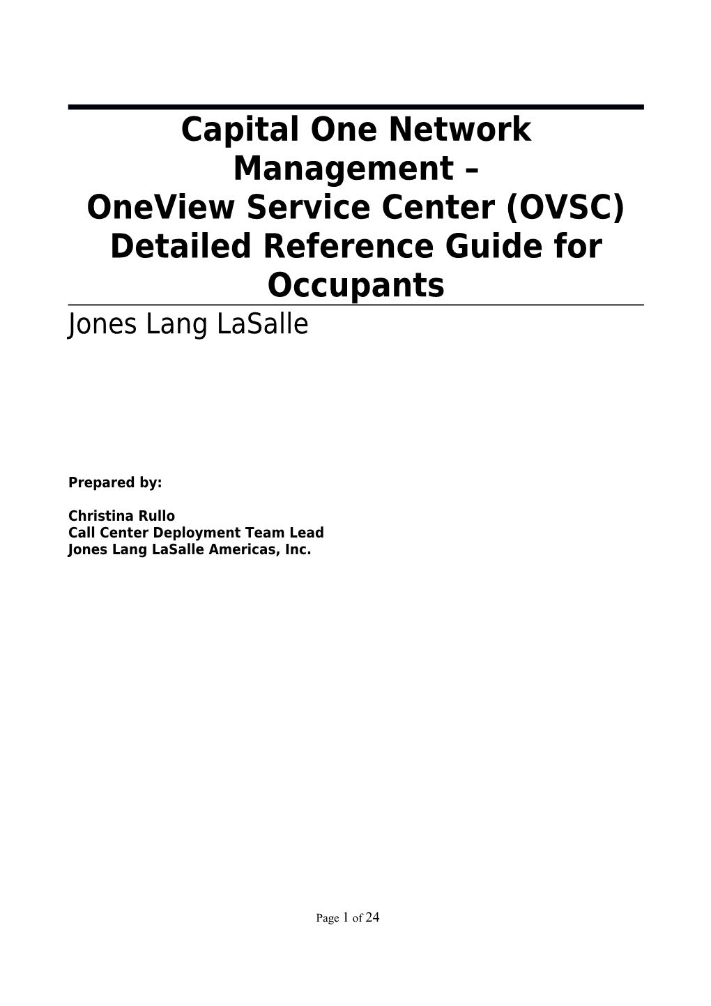 Generic OVSC 2013 - Detailed Reference Guide