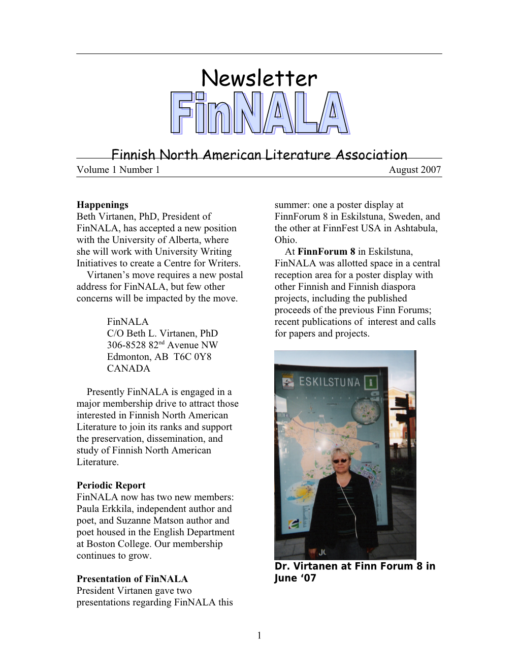 Finnish North American Literature Association